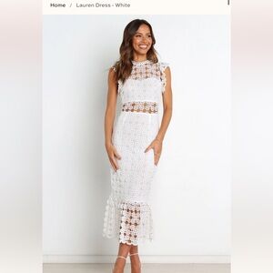 Petal & Pup White Lace Dress